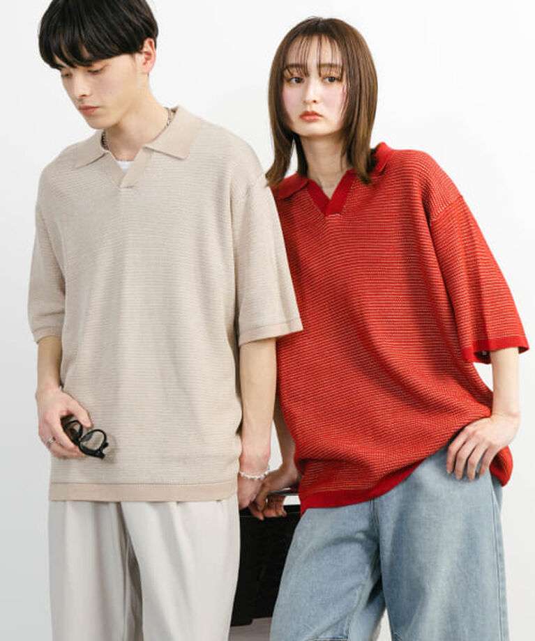 SENSE OF PLACE by URBAN RESEARCH「SENSE OF PLACE 『ユニセックス』『洗濯可』ミックススキッパーニット」|ニット・セーター|