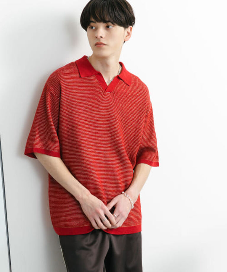 SENSE OF PLACE by URBAN RESEARCH「SENSE OF PLACE 『ユニセックス』『洗濯可』ミックススキッパーニット」|ニット・セーター|