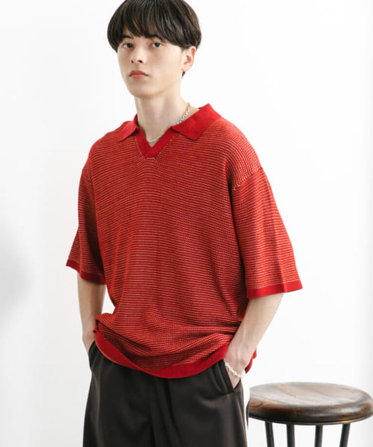 SENSE OF PLACE by URBAN RESEARCH「SENSE OF PLACE 『ユニセックス』『洗濯可』ミックススキッパーニット」|ニット・セーター|