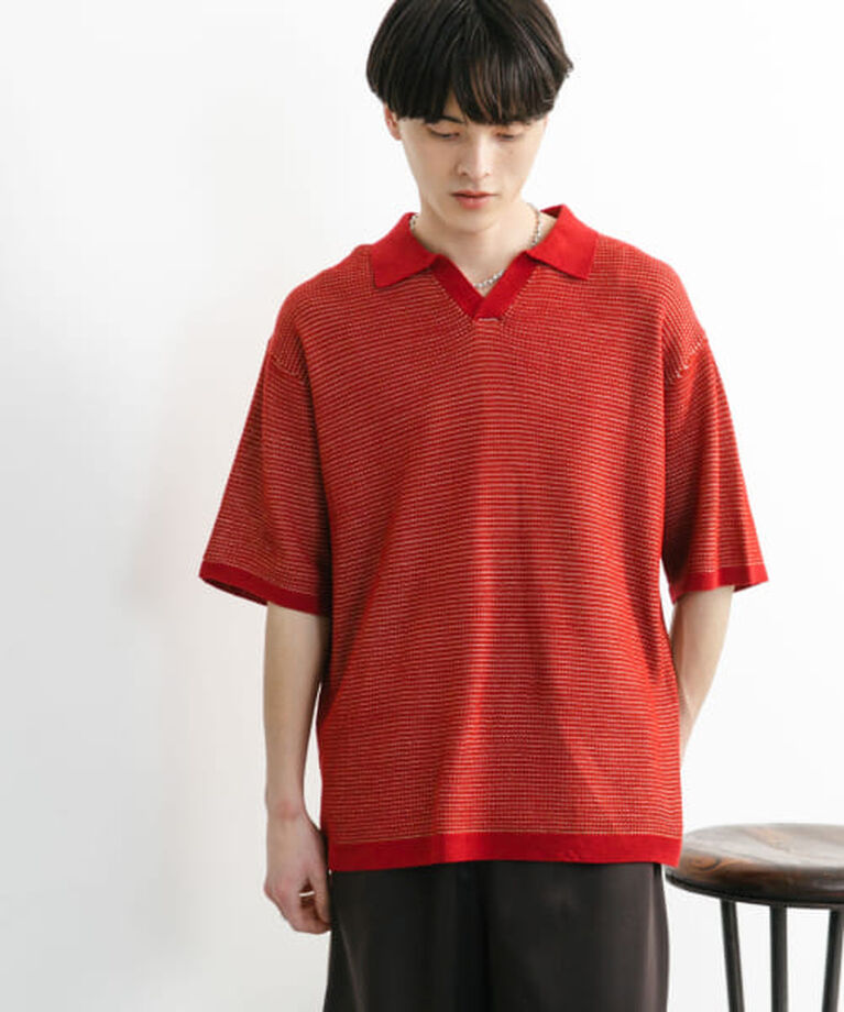 SENSE OF PLACE by URBAN RESEARCH「SENSE OF PLACE 『ユニセックス』『洗濯可』ミックススキッパーニット」|ニット・セーター|
