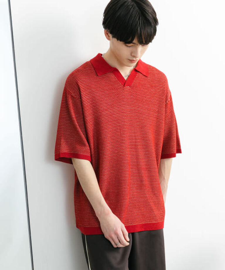 SENSE OF PLACE by URBAN RESEARCH「SENSE OF PLACE 『ユニセックス』『洗濯可』ミックススキッパーニット」|ニット・セーター|
