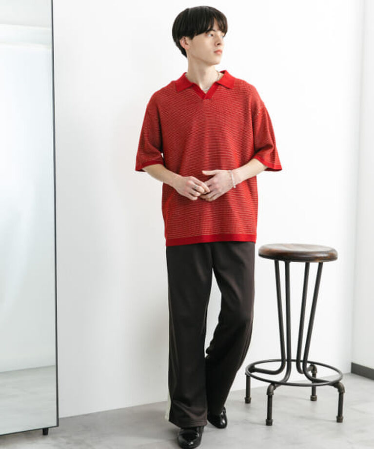 SENSE OF PLACE by URBAN RESEARCH「SENSE OF PLACE 『ユニセックス』『洗濯可』ミックススキッパーニット」|ニット・セーター|