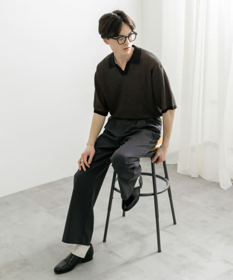 SENSE OF PLACE by URBAN RESEARCH「SENSE OF PLACE 『ユニセックス』『洗濯可』ミックススキッパーニット」|ニット・セーター|