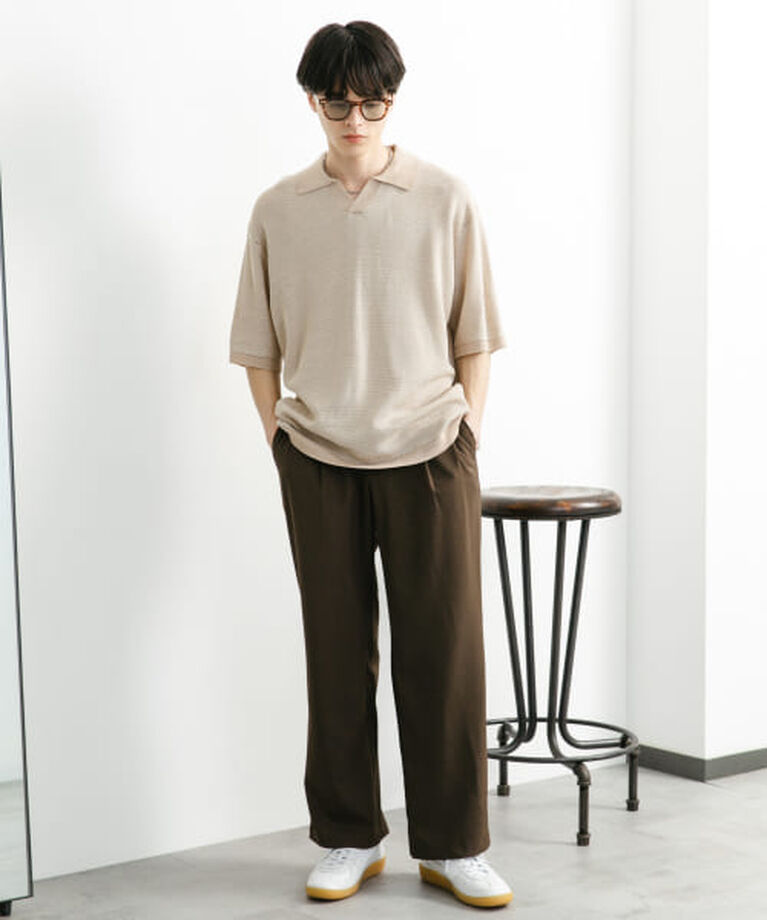 SENSE OF PLACE by URBAN RESEARCH「SENSE OF PLACE 『ユニセックス』『洗濯可』ミックススキッパーニット」|ニット・セーター|