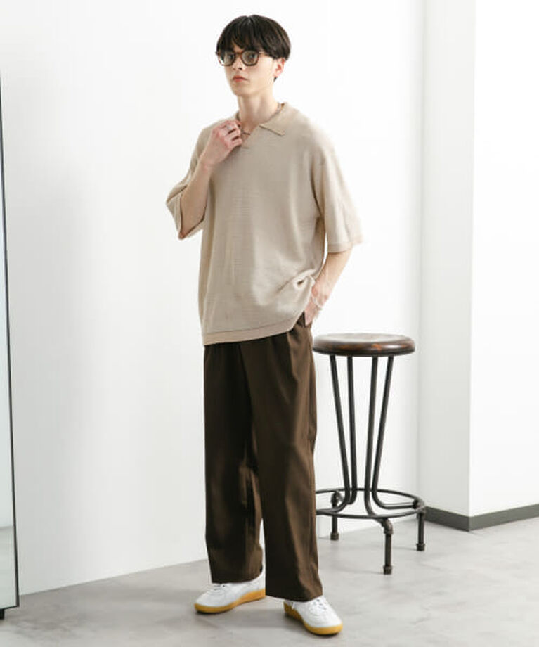 SENSE OF PLACE by URBAN RESEARCH「SENSE OF PLACE 『ユニセックス』『洗濯可』ミックススキッパーニット」|ニット・セーター|