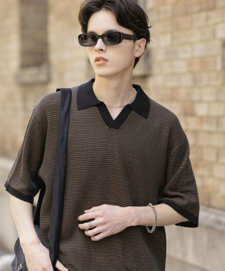 SENSE OF PLACE by URBAN RESEARCH「SENSE OF PLACE 『ユニセックス』『洗濯可』ミックススキッパーニット」|ニット・セーター|OLIVE