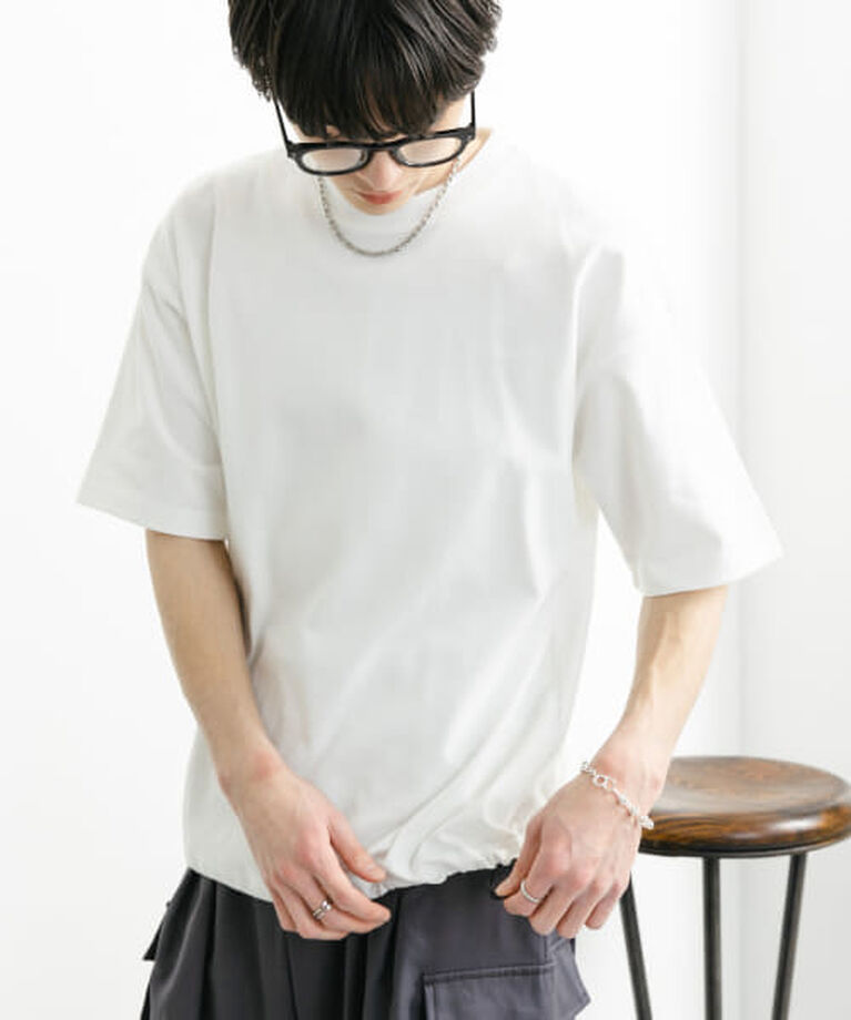 SENSE OF PLACE by URBAN RESEARCH「SENSE OF PLACE 『ユニセックス』アソートドローコードショートスリーブTシャツ」|Tシャツ・カットソー|WHITE