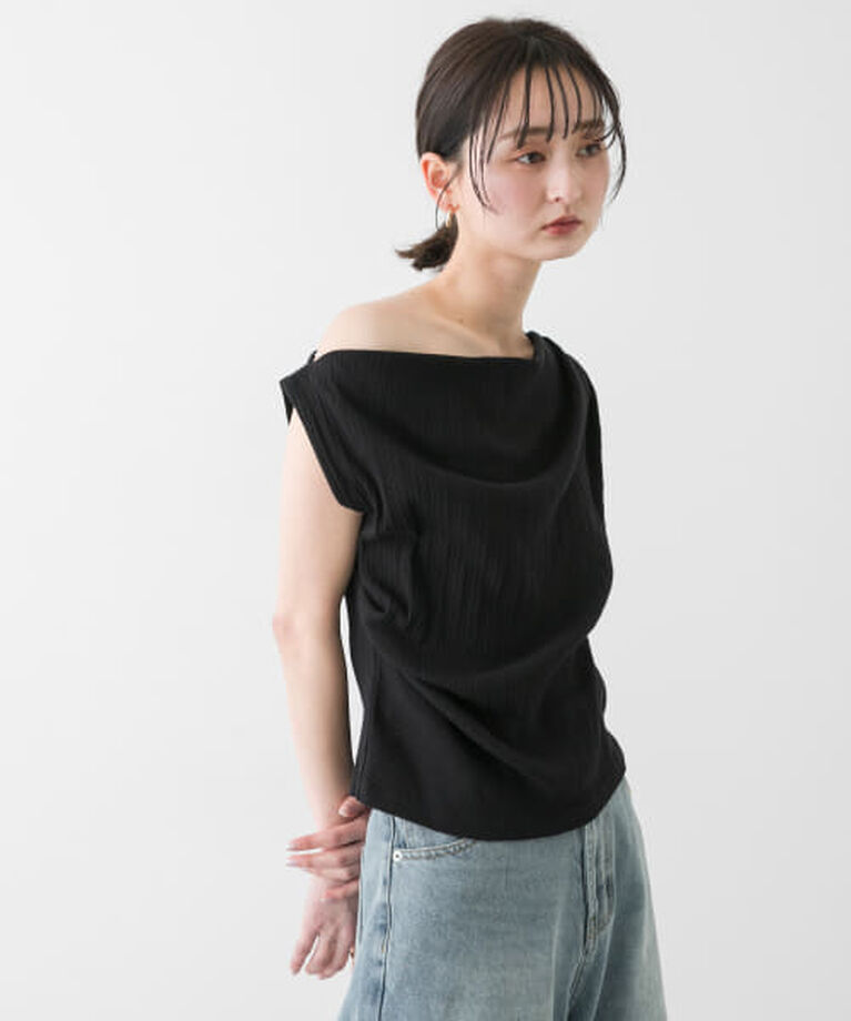 SENSE OF PLACE by URBAN RESEARCH「SENSE OF PLACE ランダムリブワンショルダーカットトップ」|Tシャツ・カットソー|