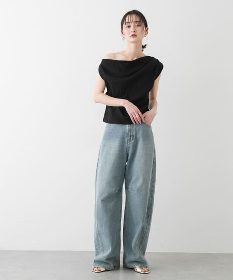 SENSE OF PLACE by URBAN RESEARCH「SENSE OF PLACE ランダムリブワンショルダーカットトップ」|Tシャツ・カットソー|