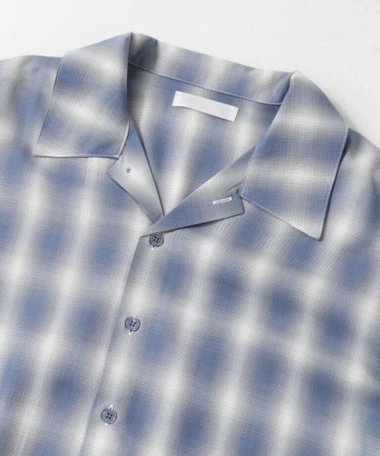 SENSE OF PLACE by URBAN RESEARCH「SENSE OF PLACE 『ユニセックス』オンブレーチェックショートスリーブシャツ」|シャツ・ブラウス|