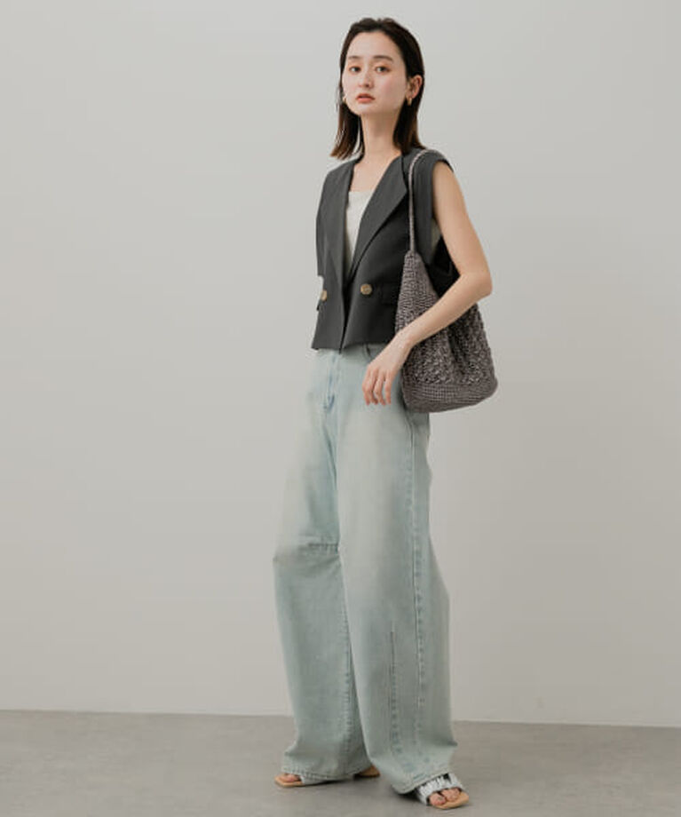 SENSE OF PLACE by URBAN RESEARCH「SENSE OF PLACE テーラードクロップドジレ」|ベスト・ジレ|