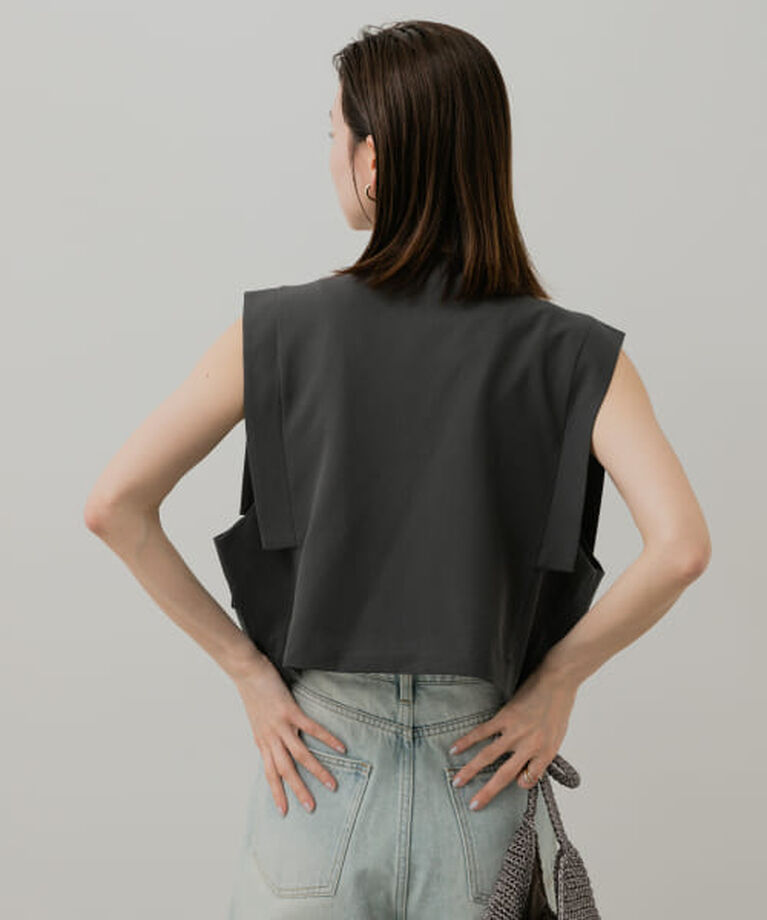 SENSE OF PLACE by URBAN RESEARCH「SENSE OF PLACE テーラードクロップドジレ」|ベスト・ジレ|