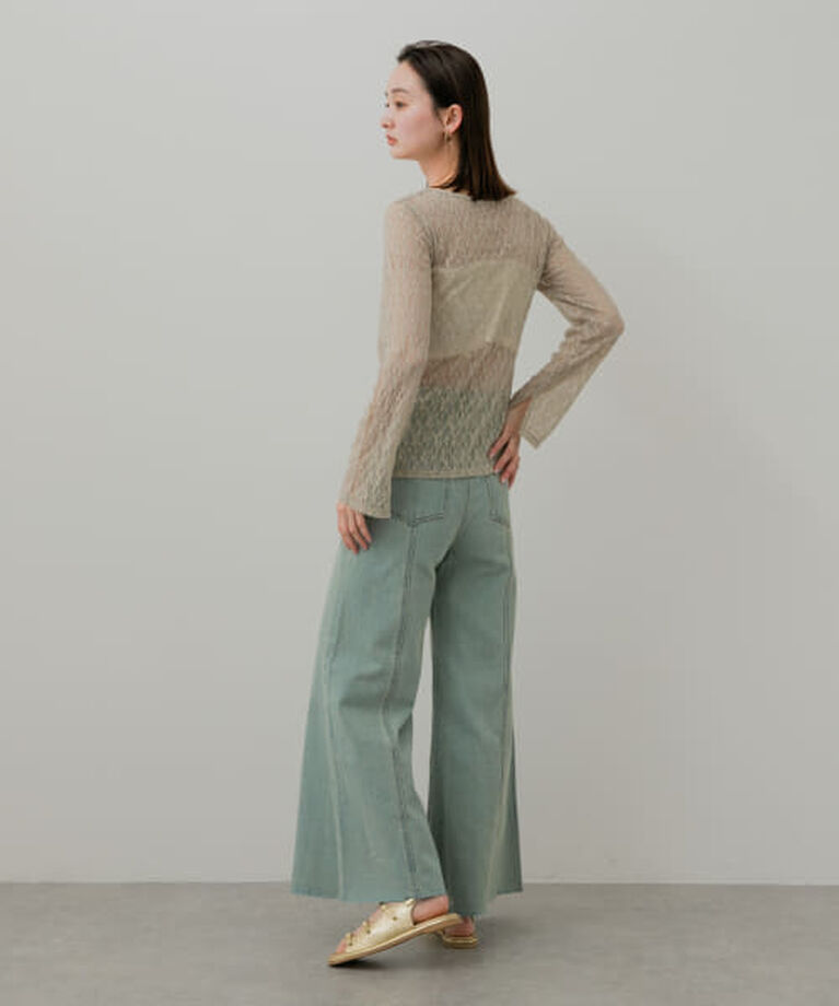 SENSE OF PLACE by URBAN RESEARCH「SENSE OF PLACE ルーズフレアデニム」|デニム|