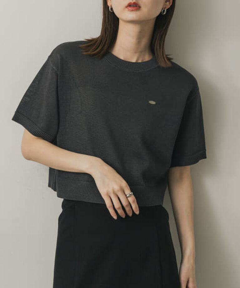 SENSE OF PLACE by URBAN RESEARCH「【予約】SENSE OF PLACE クルーネッククロップドセーター」|ニット・セーター|CHARCOAL