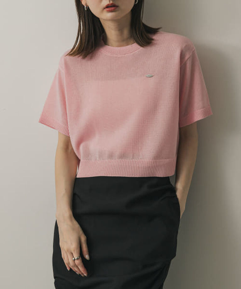 SENSE OF PLACE by URBAN RESEARCH「【予約】SENSE OF PLACE クルーネッククロップドセーター」|ニット・セーター|PINK