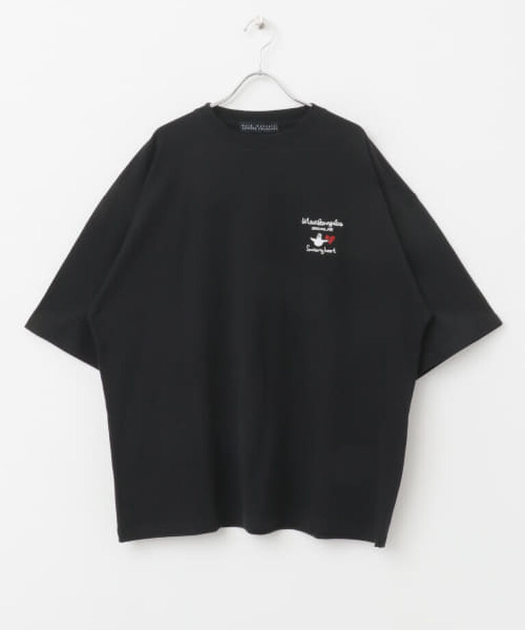 SENSE OF PLACE by URBAN RESEARCH「SENSE OF PLACE 『WEB限定』Mark Gonzales　胸刺繍ショートスリーブTシャツ」|Tシャツ・カットソー|