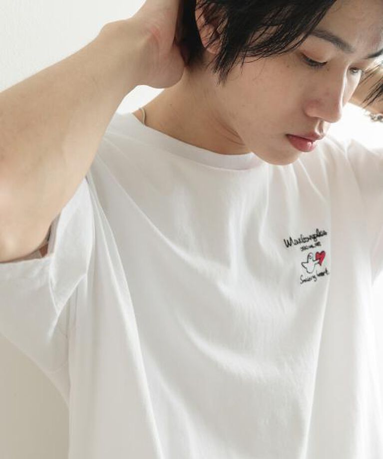 SENSE OF PLACE by URBAN RESEARCH「SENSE OF PLACE 『WEB限定』Mark Gonzales　胸刺繍ショートスリーブTシャツ」|Tシャツ・カットソー|