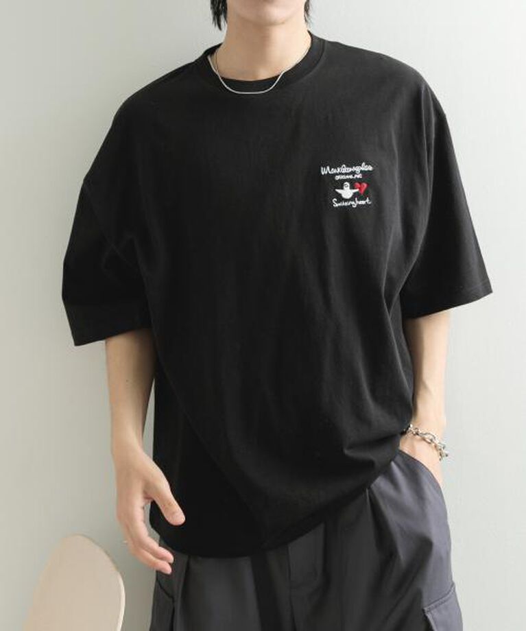 SENSE OF PLACE by URBAN RESEARCH「SENSE OF PLACE 『WEB限定』Mark Gonzales　胸刺繍ショートスリーブTシャツ」|Tシャツ・カットソー|