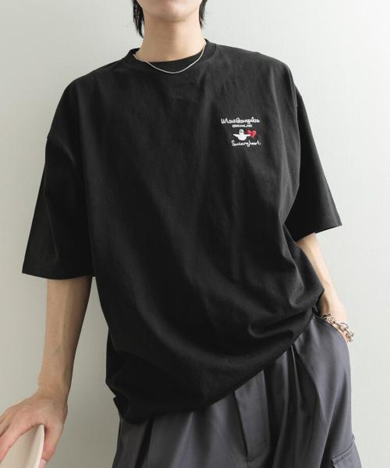 SENSE OF PLACE by URBAN RESEARCH「SENSE OF PLACE 『WEB限定』Mark Gonzales　胸刺繍ショートスリーブTシャツ」|Tシャツ・カットソー|