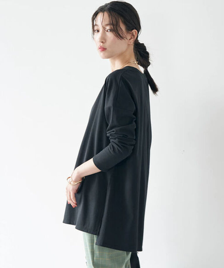 earth music&ecology「刺繍ロゴロンT」|Tシャツ・カットソー|