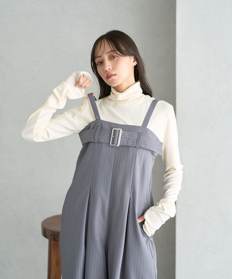 earth music&ecology「リブタートルネックプルオーバー」|Tシャツ・カットソー|