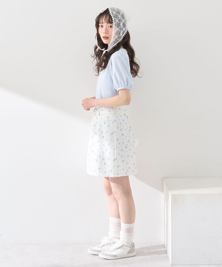 earth music&ecology「アソートベルト付きミニスカート」|スカート|