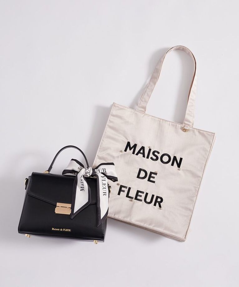 Maison de FLEUR「トップハンドルスカーフバッグ」|ショルダー・メッセンジャー|