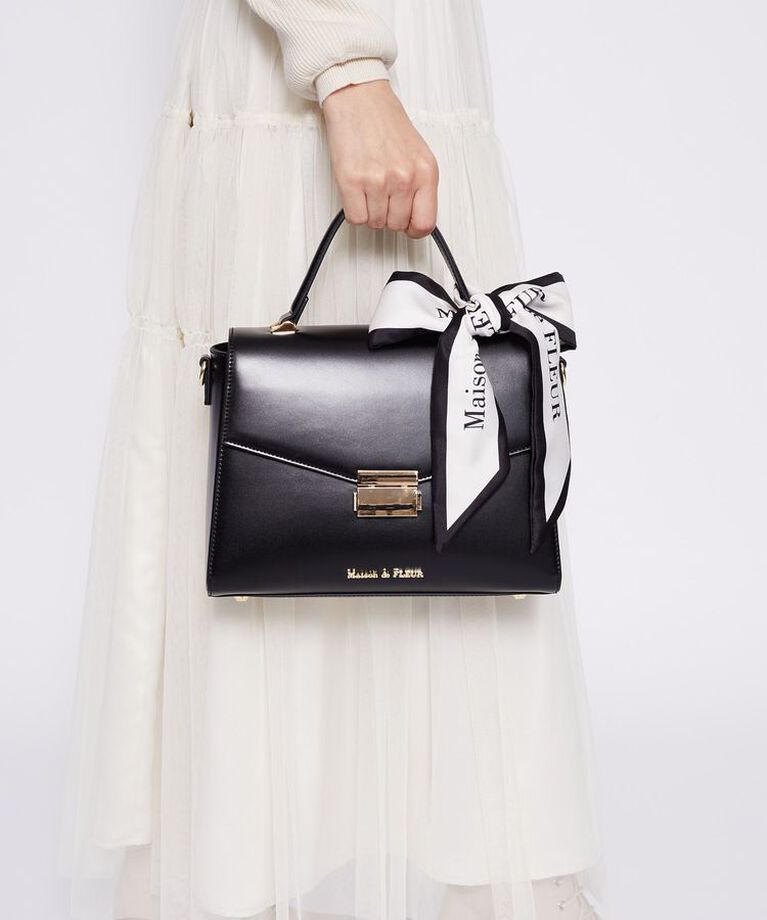 Maison de FLEUR「トップハンドルスカーフバッグ」|ショルダー・メッセンジャー|