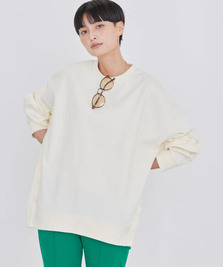  「サイドボタンポンチプルオーバー」|Tシャツ・カットソー|