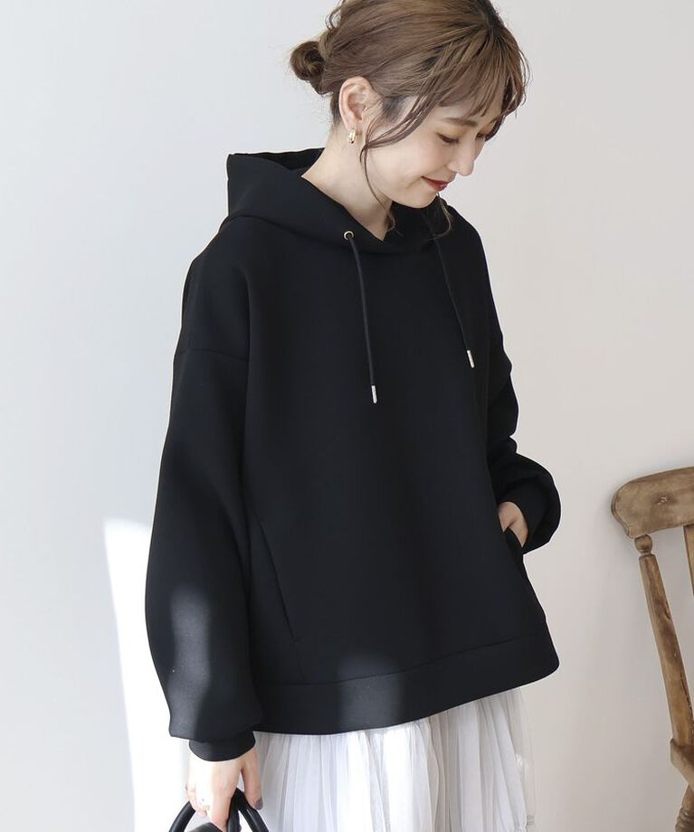 AMERICAN HOLIC「フーディーポンチプルオーバー」|スウェット・ジャージ|Black