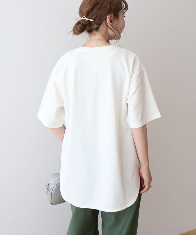 AMERICAN HOLIC「ジョーゼットラウンドヘムトップス」|Tシャツ・カットソー|