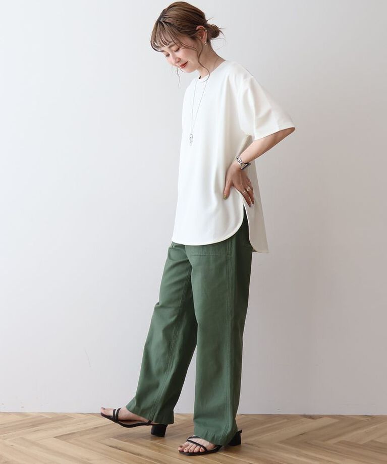 AMERICAN HOLIC「ジョーゼットラウンドヘムトップス」|Tシャツ・カットソー|