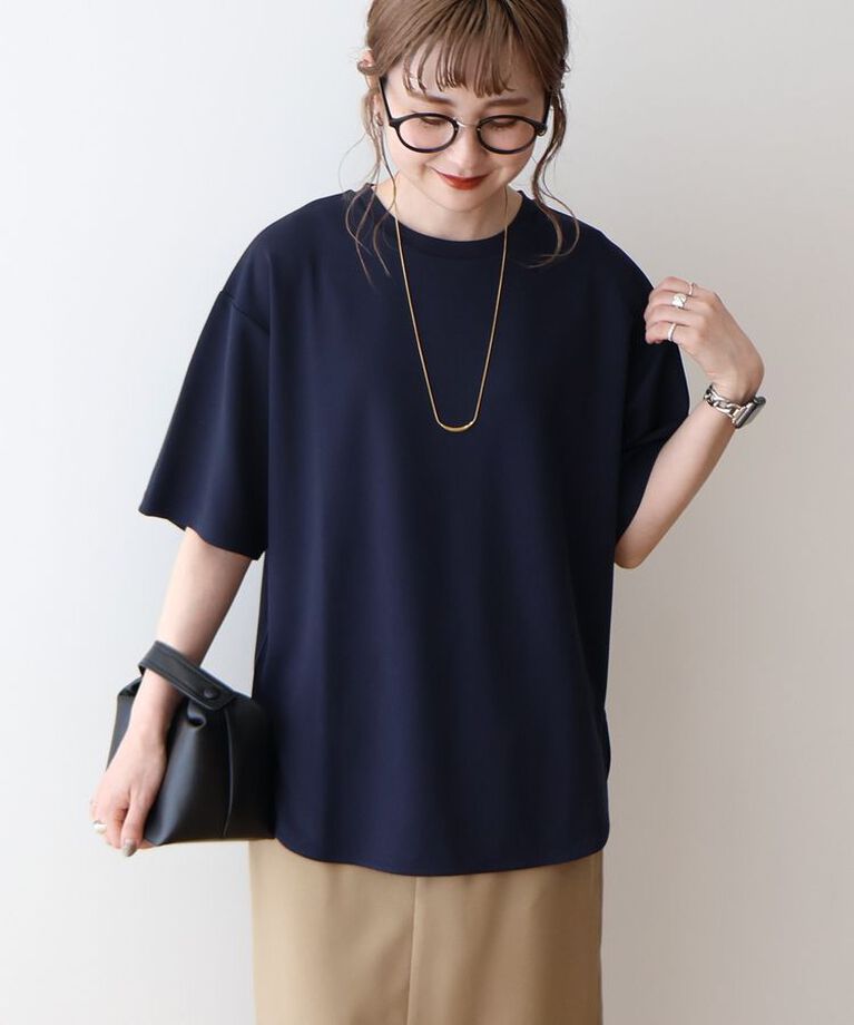 AMERICAN HOLIC「ジョーゼットラウンドヘムトップス」|Tシャツ・カットソー|