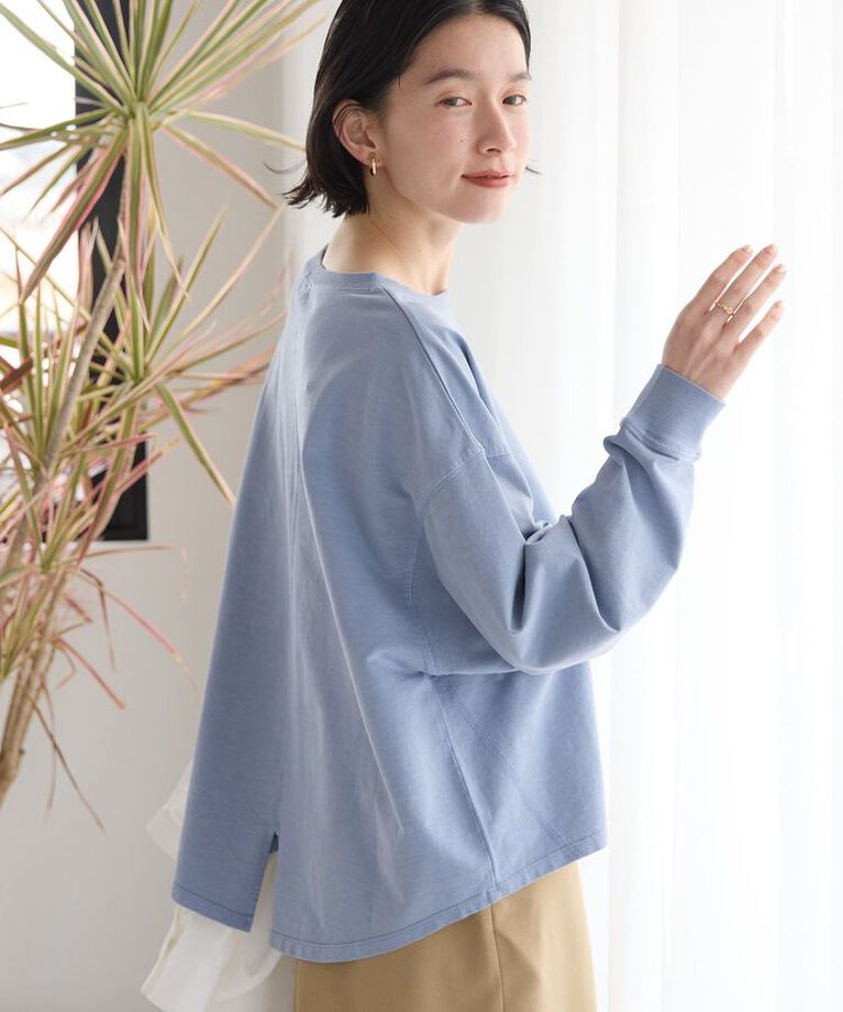 AMERICAN HOLIC「ピグメント加工裏毛ルーズプルオーバー」|Tシャツ・カットソー|