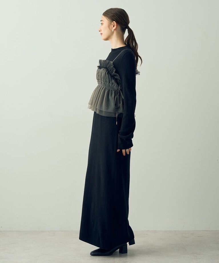 YECCA VECCA「【2点SET】キャミ付きニットワンピース」|ワンピース|