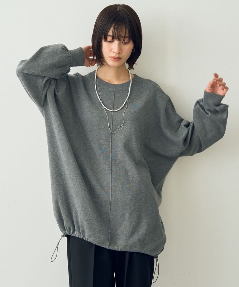 YECCA VECCA「裾ドロストコクーンニット」|ニット・セーター|
