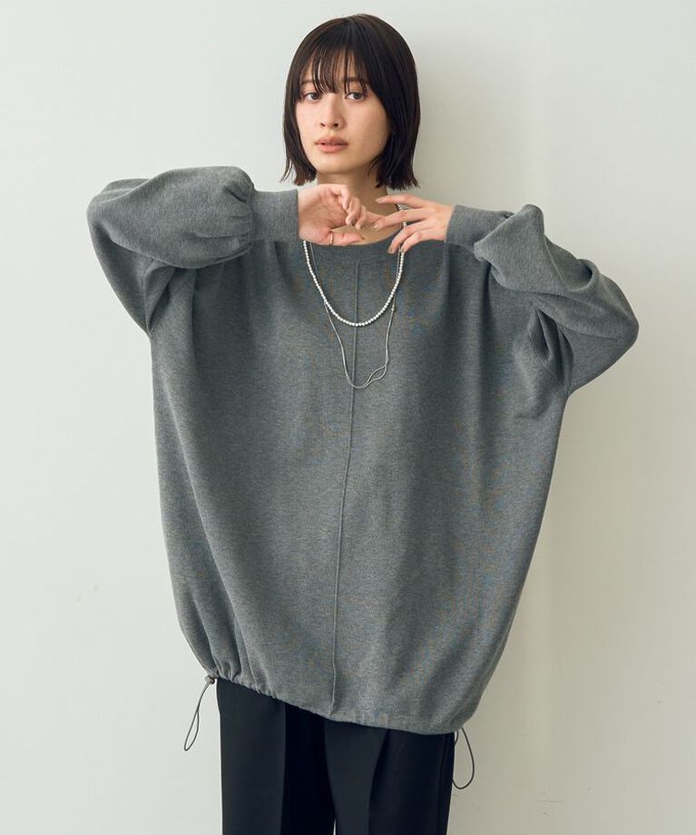 YECCA VECCA「裾ドロストコクーンニット」|ニット・セーター|