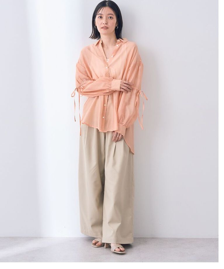YECCA VECCA「バックリボンシアーシャツ」|シャツ・ブラウス|