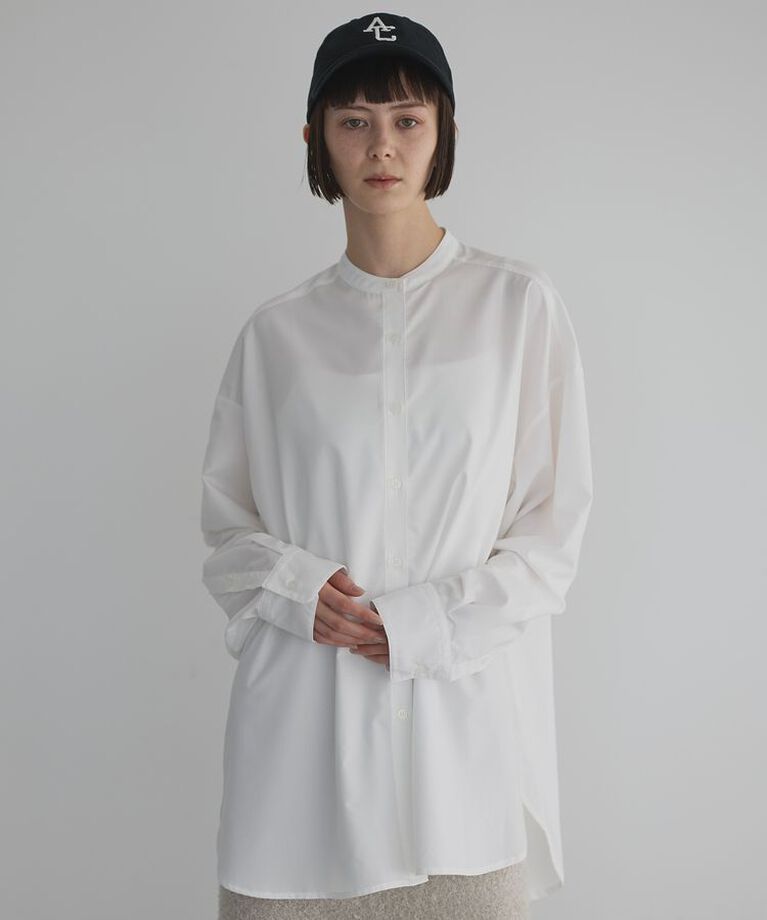 GARAGE OF GOOD CLOTHING「無地バンドカラーベーシックシャツ」|シャツ・ブラウス|