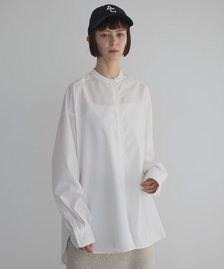 GARAGE OF GOOD CLOTHING「無地バンドカラーベーシックシャツ」|シャツ・ブラウス|