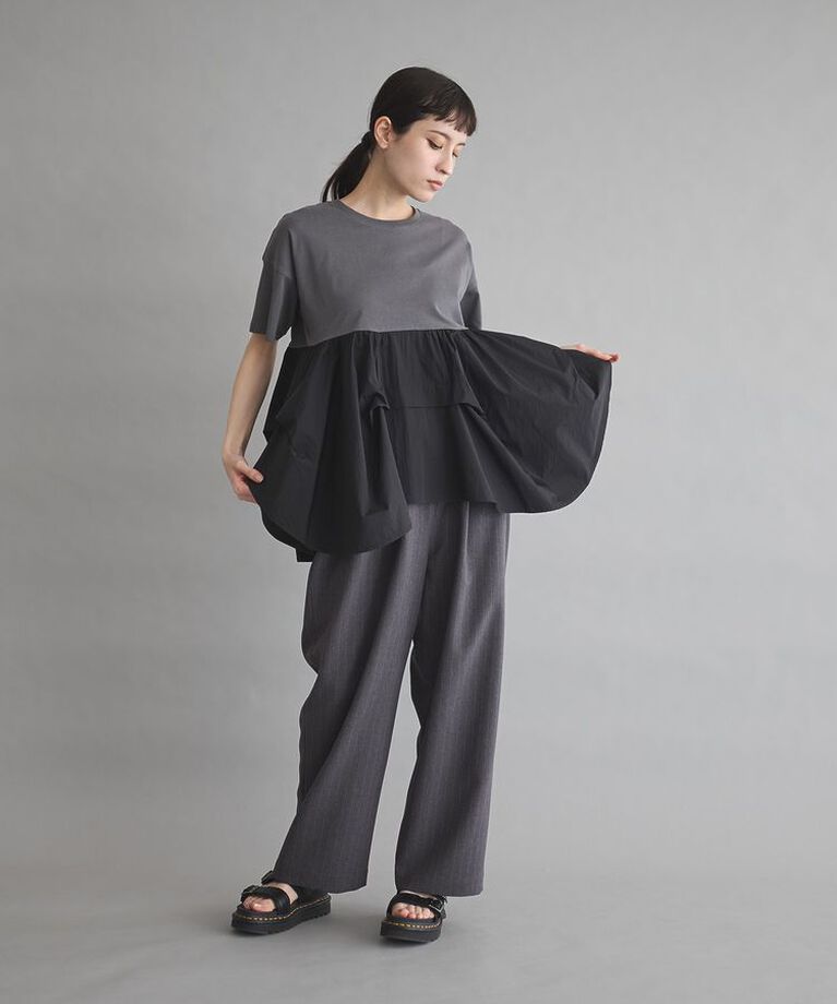 GARAGE OF GOOD CLOTHING「異素材MIXタックプルオーバー」|Tシャツ・カットソー|