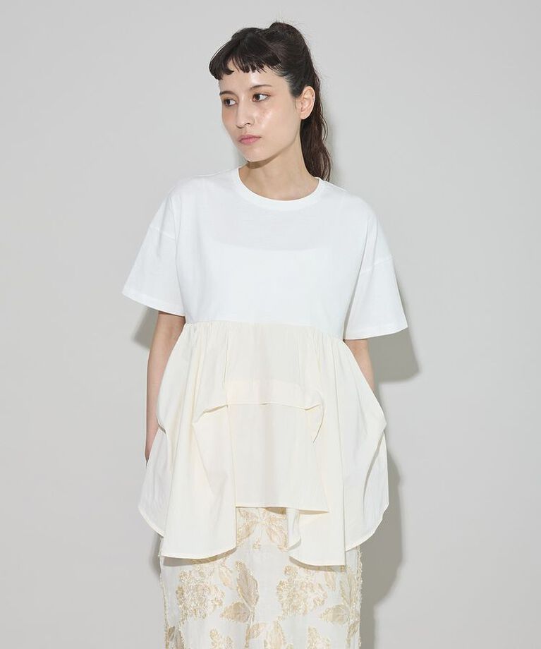GARAGE OF GOOD CLOTHING「異素材MIXタックプルオーバー」|Tシャツ・カットソー|