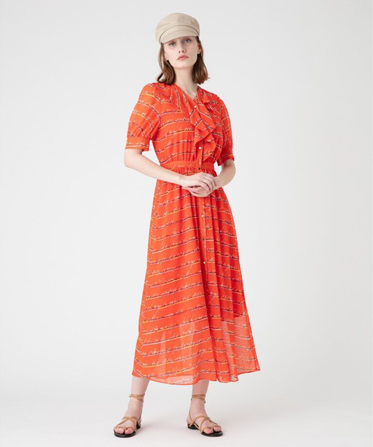 LOULOU WILLOUGHBY「【LOULOU WILLOUGHBY】RATTIレタードボーダーワンピース」|ワンピース|