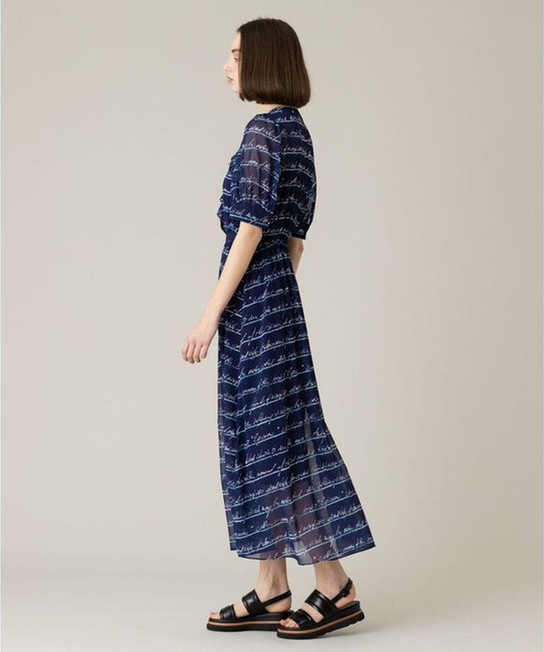 LOULOU WILLOUGHBY「【LOULOU WILLOUGHBY】RATTIレタードボーダーワンピース」|ワンピース|