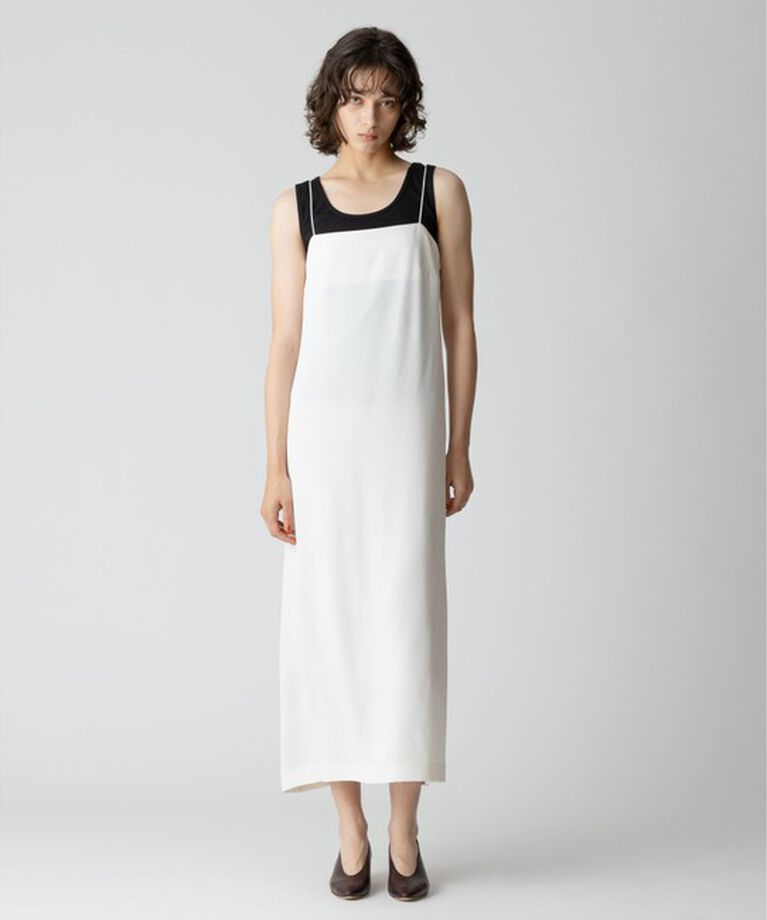 allureville「バックスラッシュディテールキャミワンピース」|ワンピース|ホワイト
