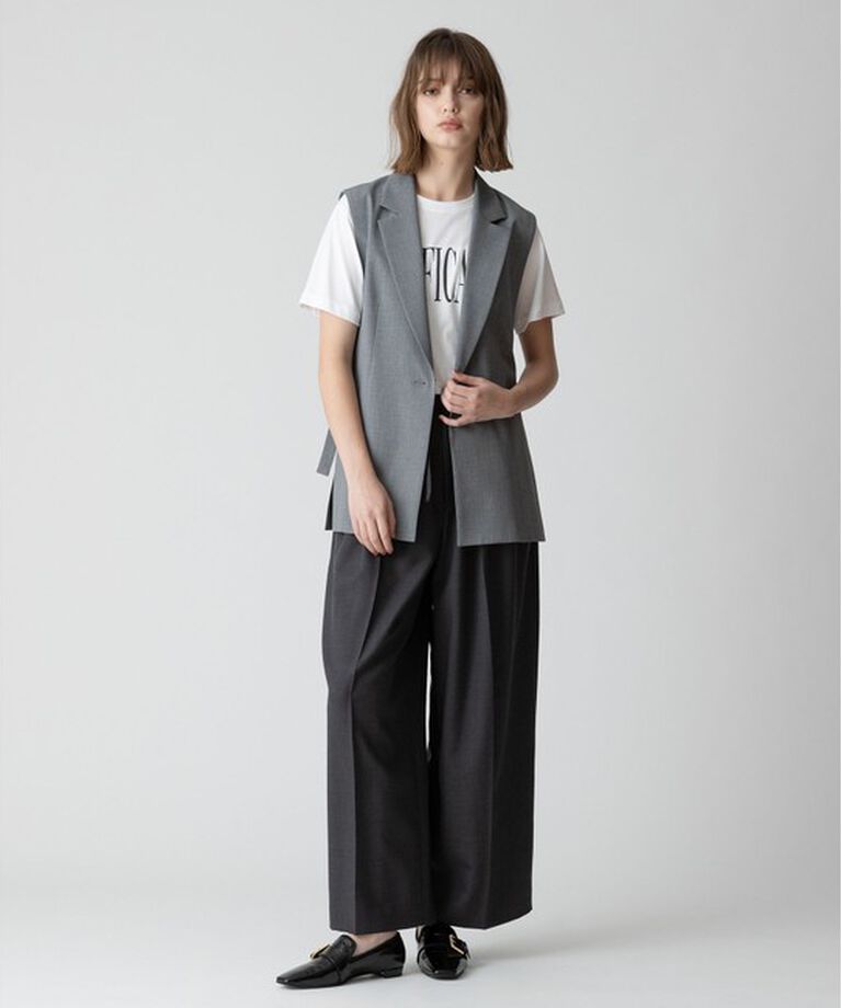 allureville「ダブルフォントメッセージT」|Tシャツ・カットソー|
