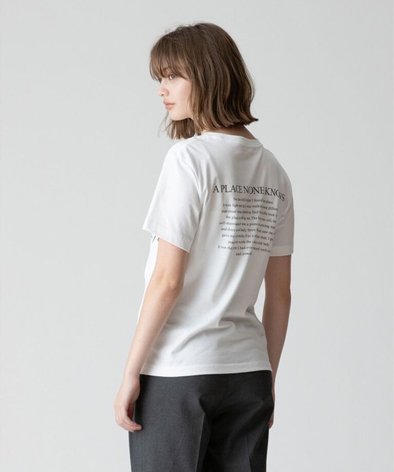 allureville「ダブルフォントメッセージT」|Tシャツ・カットソー|