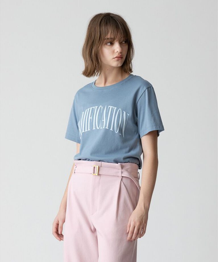 allureville「ダブルフォントメッセージT」|Tシャツ・カットソー|