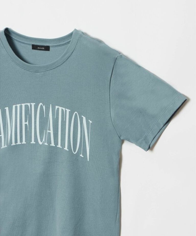allureville「ダブルフォントメッセージT」|Tシャツ・カットソー|