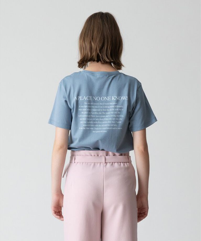 allureville「ダブルフォントメッセージT」|Tシャツ・カットソー|